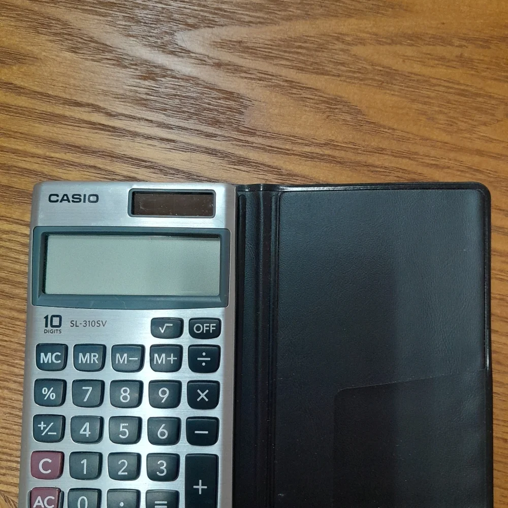 Casio SL-300SV Basic Silver/Black Pocket Calculator Size:OS
